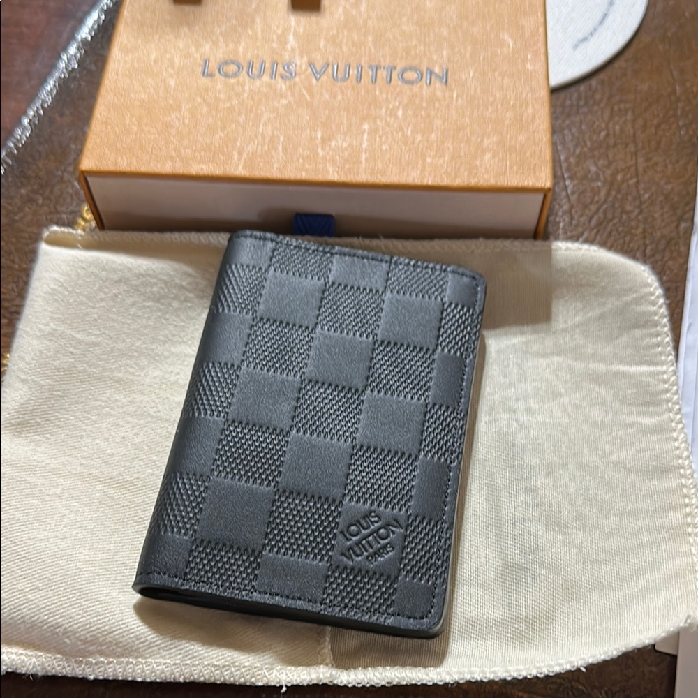 Louis Vuitton Black Key Card Holder Sleek Design